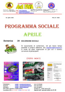 Programma Sociale Aprile 2022